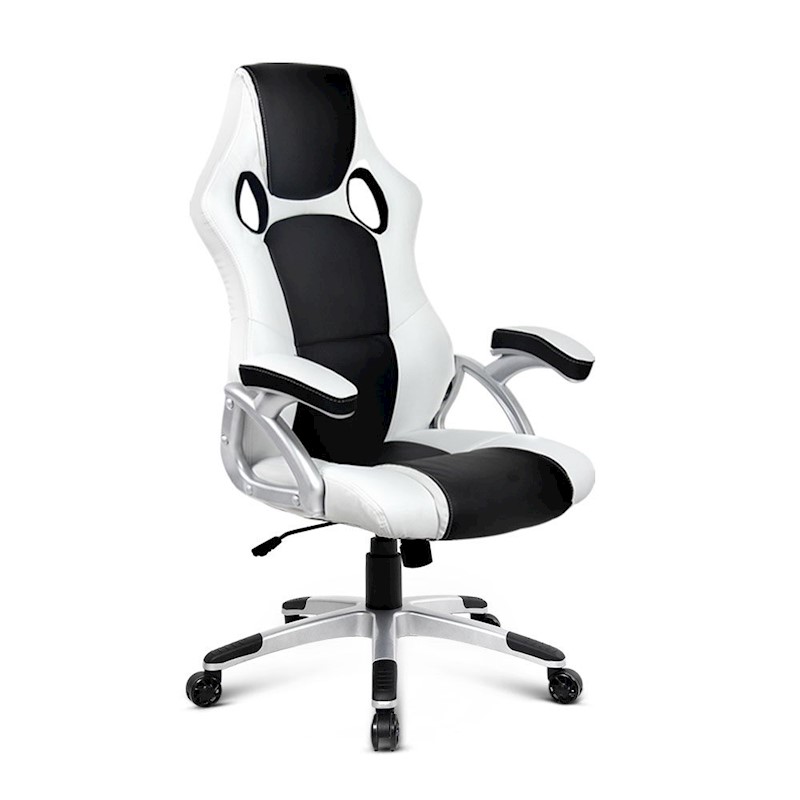 Racer Office Chair White & Black