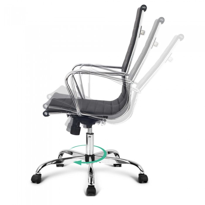 Replica Eames High Back Office Chair Black - Image 4