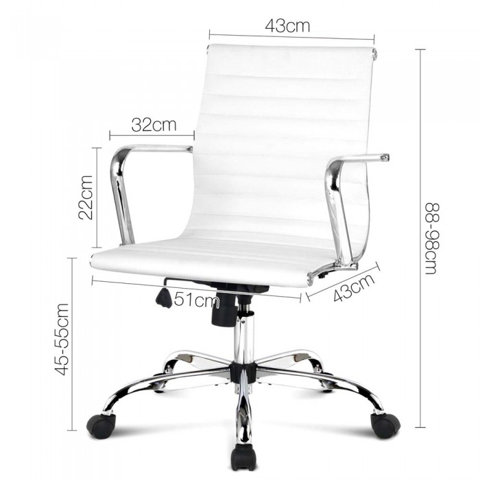 Replica Eames Low Back Office Chair White - Image 2