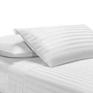 Sheet Set Luxury 1000TC Microfibre Cotton Satin White