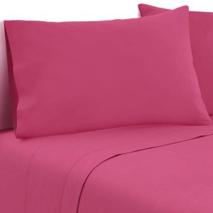 Sheet Set Luxury Microfibre Classic Hot Pink
