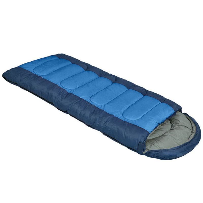 Adults Sleeping Bag Single 210T Thermal Blue Style 2