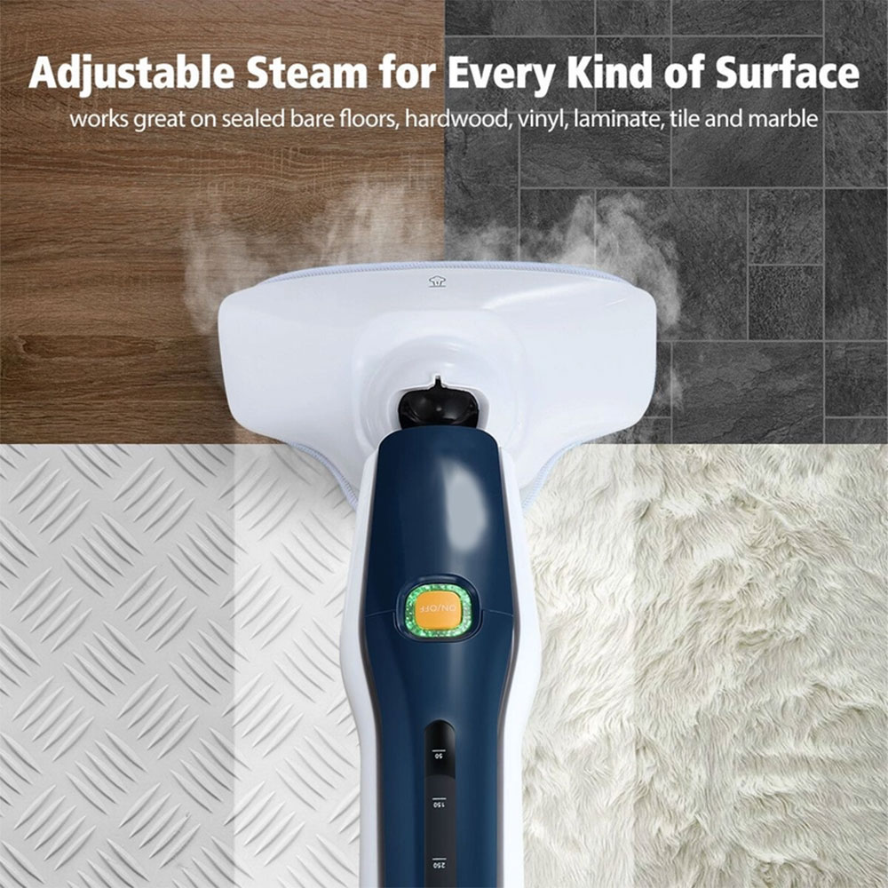 Steam Mop 1300w 450ml 14 in 1 Blue - Image 4
