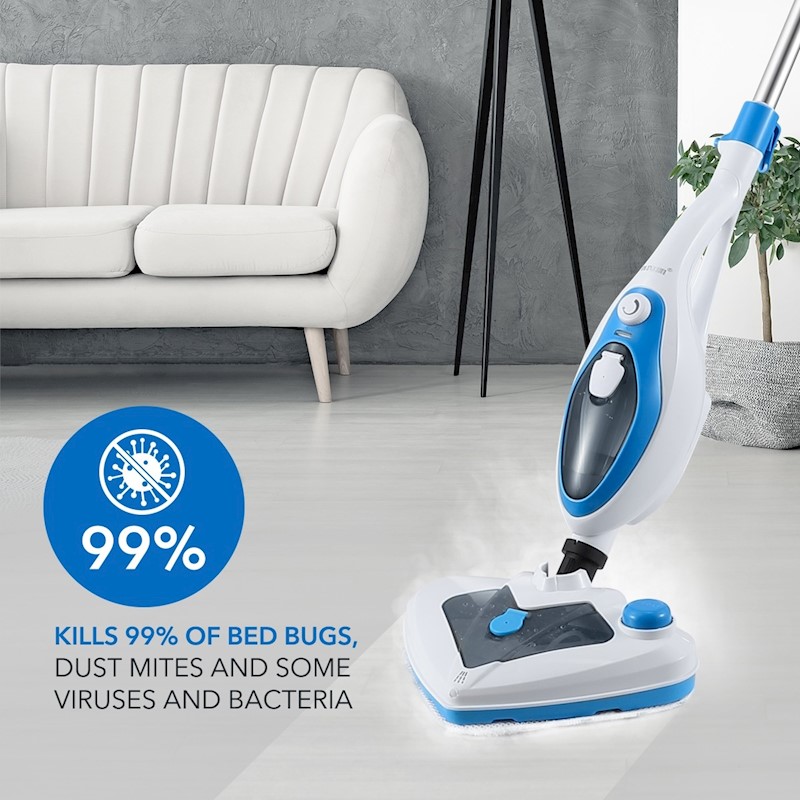 Steam Mop 1500w 400ml 13 in 1 Blue - Image 10