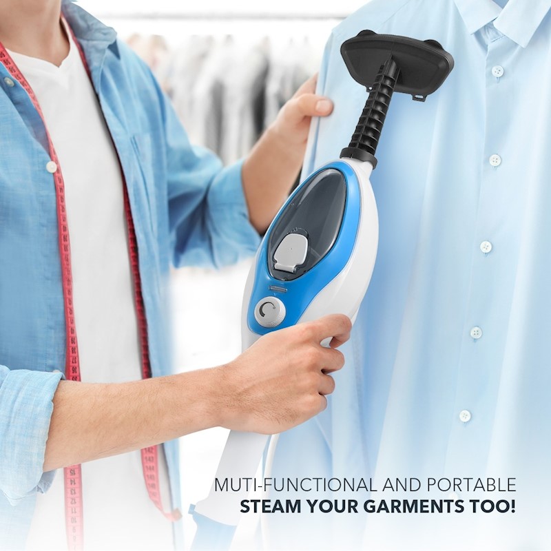 Steam Mop 1500w 400ml 13 in 1 Blue - Image 7