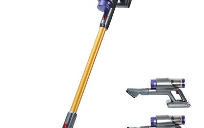 Vacuum Cleaner 150W Stick Cordless Bagless 2 Speed Gold & Grey