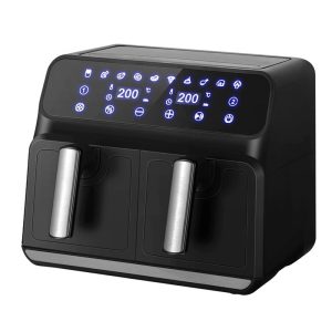 8L Air Fryer 1700W Dual Zone Black