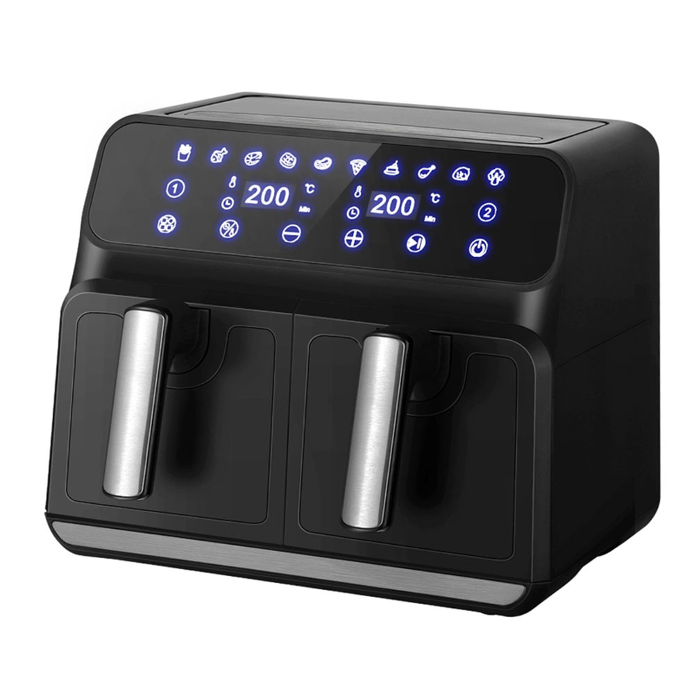 8L Air Fryer 1700W Dual Zone Black