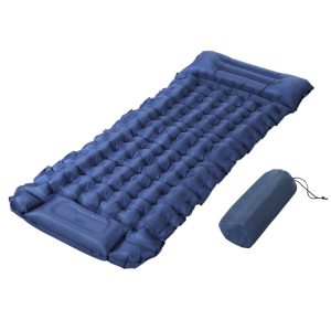 Air Bed 9cm Self Inflating Camping Blue Single