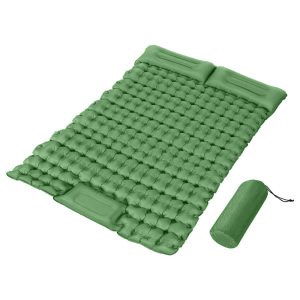 Air Bed 9cm Self Inflating Camping Green Double