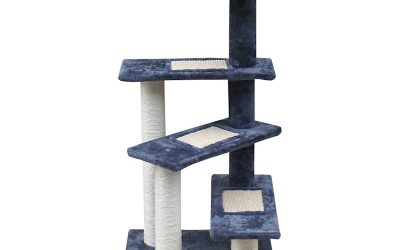 Cat Kitten Toy 100cm Scratching Tree Blue