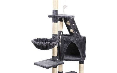 Cat Kitten Toy 120cm Scratching Tree Grey