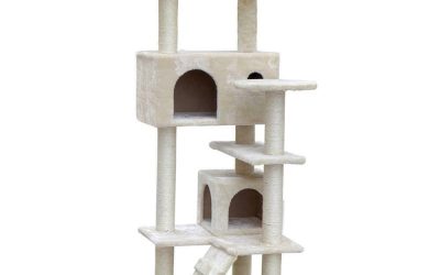 Cat Kitten Toy 134cm Scratching Tree White