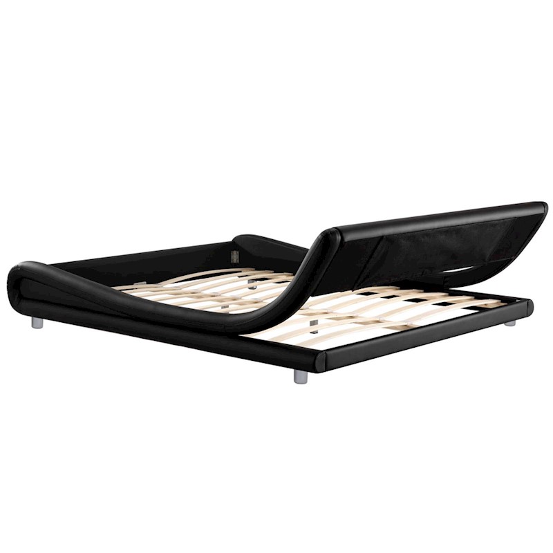 Leather Bed Frame Flio Black - Image 3