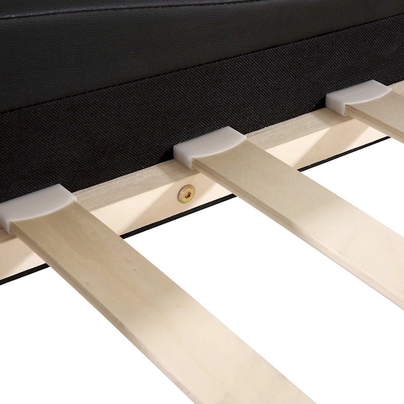 Leather Bed Frame Flio Black - Image 7