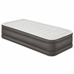 Air Bed 46cm Grey with Built-in Pump Single