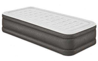 Air Bed 46cm Grey with Built-in Pump Single