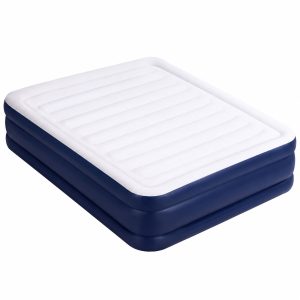 Air Bed 51cm Navy with AC Pump Queen