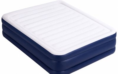 Air Bed 51cm Navy with AC Pump Queen