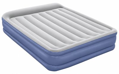Air Bed 56cm Blue with Built-in Pump King