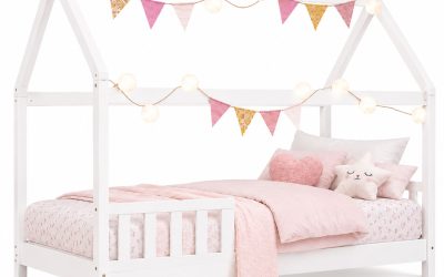 Montessori Kids Bed Frame Casa White