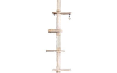 Cat Kitten Toy 290cm Floor to Ceiling Scratching Tree Beige