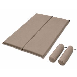Self Inflating Camping Mattress 9.5cm Coffee Double