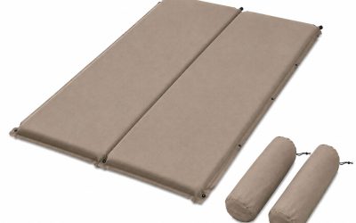 Self Inflating Camping Mattress 9.5cm Coffee Double