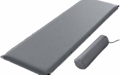 Self Inflating Camping Mattress 9.5cm Grey Single