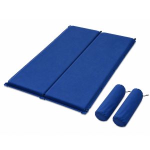 Self Inflating Camping Mattress 9.5cm Navy Double