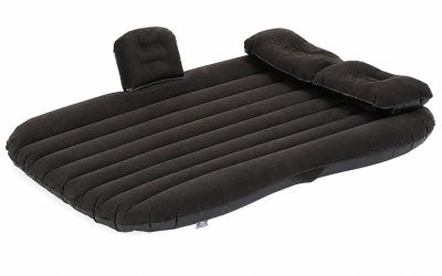 SUV Car Air Mattress Double Inflatable Camping Bed with Electric Pump Black