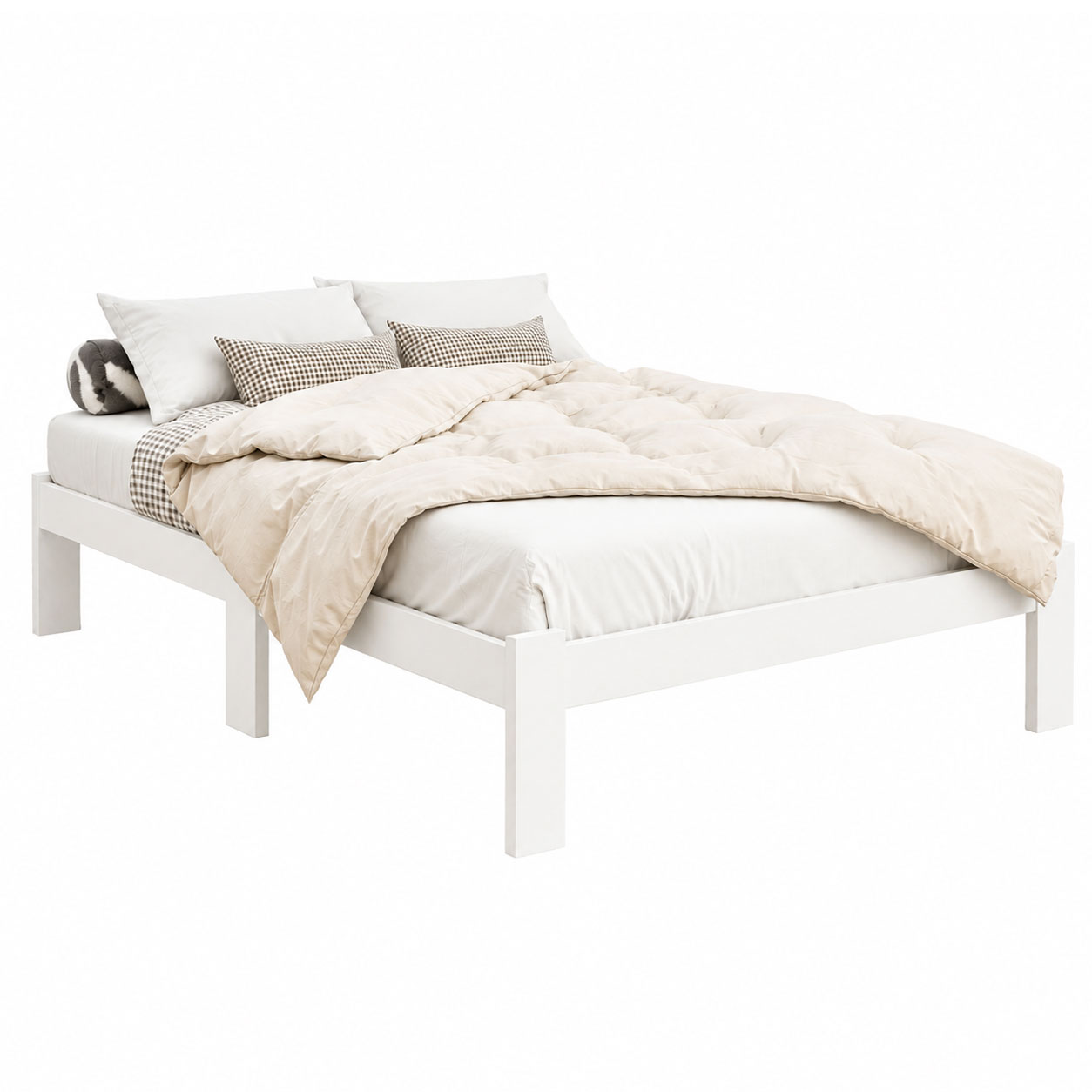 Timber Bed Frame Jade White
